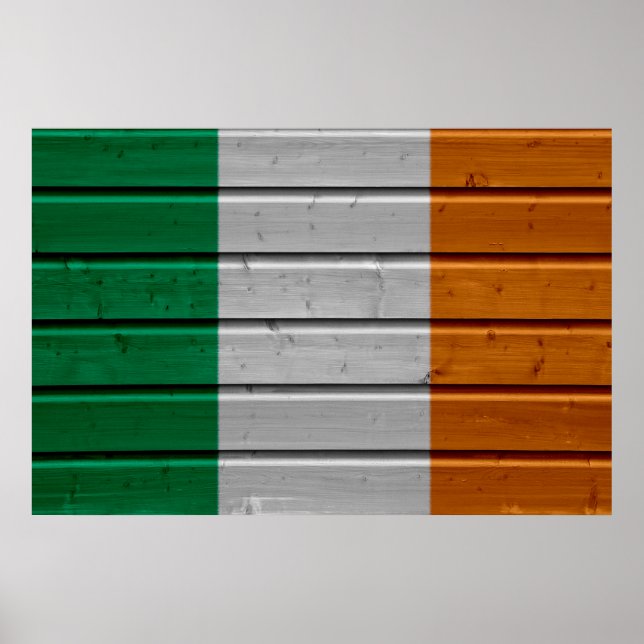 Ireland Woodplank Poster (Vorne)