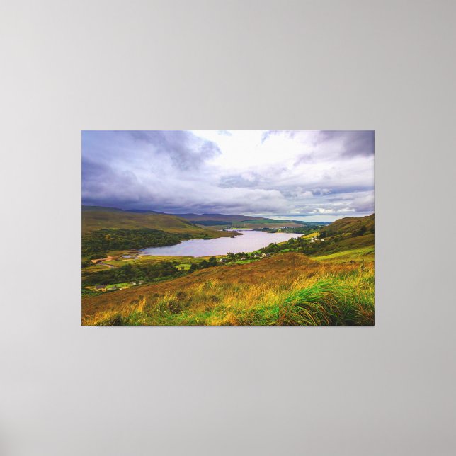 Ireland's "Heavenly Glen": Mystical Dunlewey Lough Leinwanddruck (Vorderseite)
