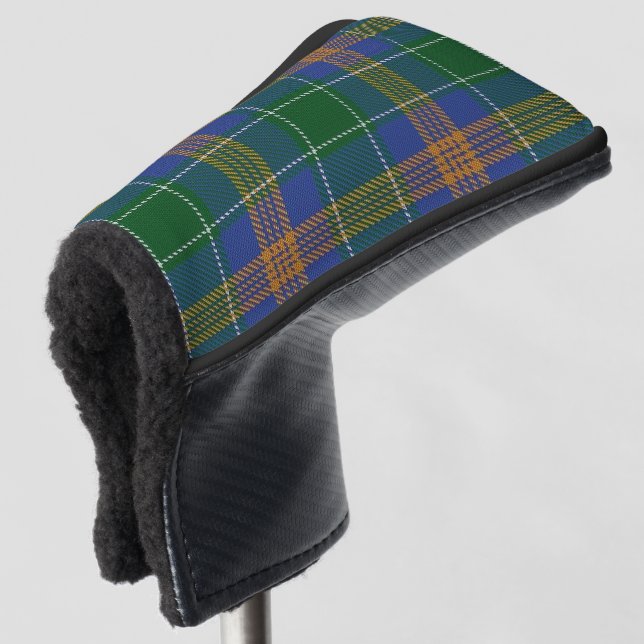 Iren färben Clan McAuliffe MacAuliff Tartan Golf Headcover (3/4 Vorderseite)