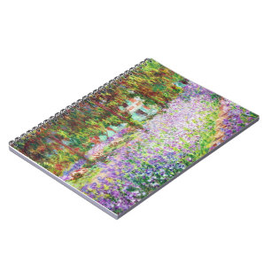 Iren im Monet's Garden Claude Monet Notizblock