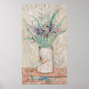Iren in einer Vase der Weißen Blume   Tadeusz Mako Poster