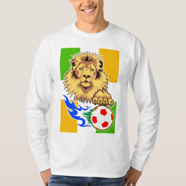 Iren oder Côte d'Ivoire Fußball-Löwe-T - Shirt (Vorderseite)
