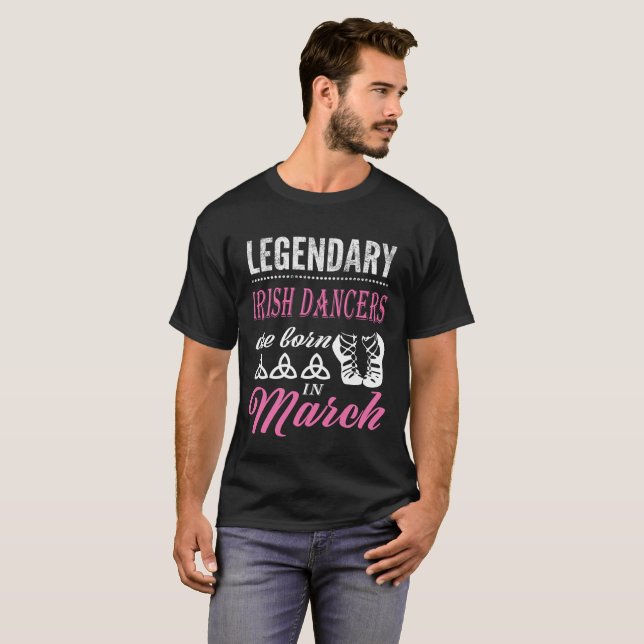 Iren-Tanz-Legende sind im März geboren T-Shirt (Vorne ganz)