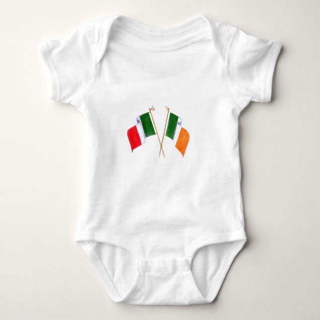Iren und Italiener Baby Strampler (Vorderseite)