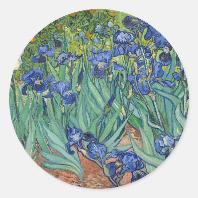 Iren von Van Gogh Runder Aufkleber (Vorderseite)