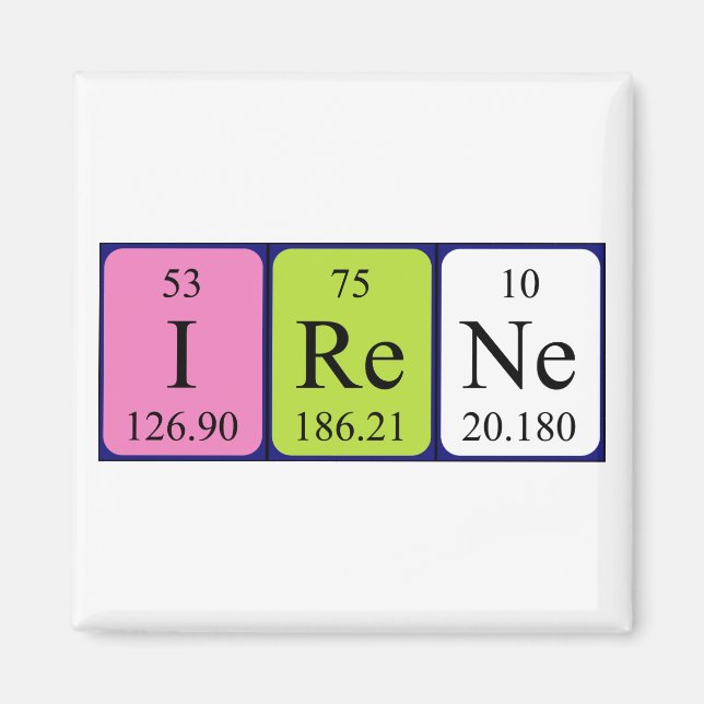 Irene Periodenmagnet Magnet (Vorne)