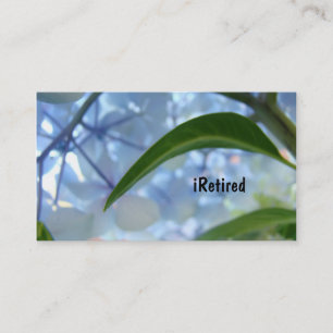iRentner Visitenkarten Ruhestand ist süß Blau Visitenkarte