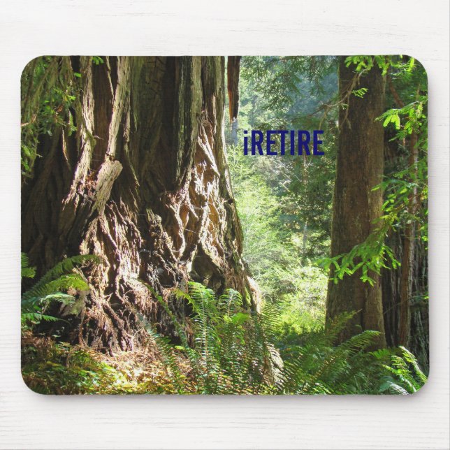 iRETIRE mousepad Rotholz-Bäume (Vorne)