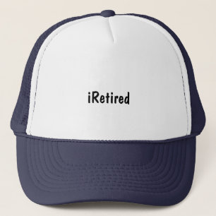 iRetired T - Shirt-Mann-Damen-Sport-Hüte Truckerkappe