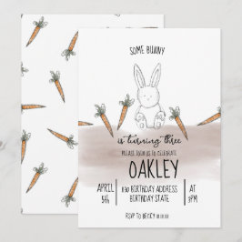 Irgendein Bunny Boy Birthday Einladung