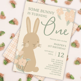 Irgendein Bunny macht ein Mädchen zum ersten Gebur Einladung