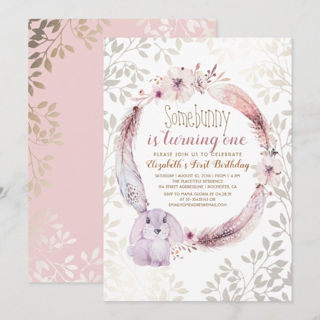 Irgendein Bunny macht einem Mädchen den ersten Geb Einladung (Vorne/Hinten)