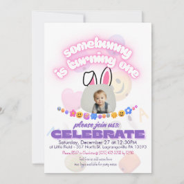 Irgendein Bunny macht eins! Einladungen zum ersten