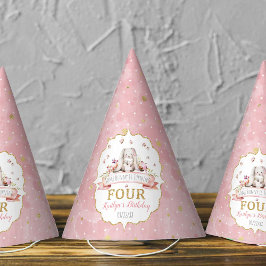 Irgendein Bunny macht vier 4. Geburtstag Partyhütchen