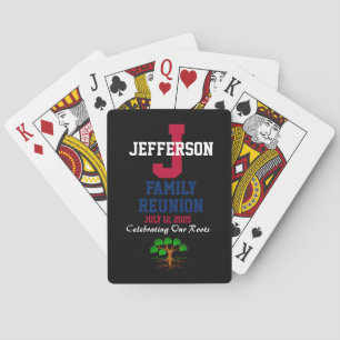 Irgendein Familienname irgendeine Art Wiedersehen Spielkarten