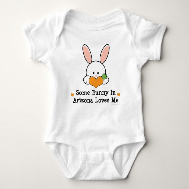 Irgendein Häschen in Arizona-Lieben ich Baby Strampler (Vorderseite)
