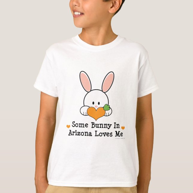 Irgendein Häschen in Arizona-Lieben ich T-Shirt (Vorderseite)