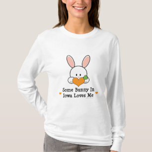 Irgendein Häschen in Iowa-Lieben ich langer T-Shirt