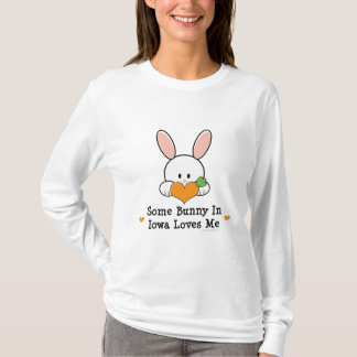 Irgendein Häschen in Iowa-Lieben ich langer T-Shirt