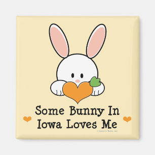 Irgendein Häschen in Iowa-Lieben ich Magnet