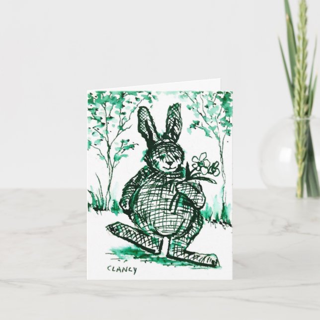 Irgendein Hase ist froh, dass Sie Ihre Karte kenne (Vorderseite)