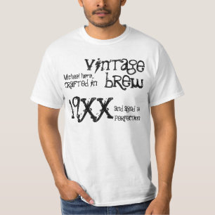 Irgendein JahrVintager Brew-lustiges T-Shirt