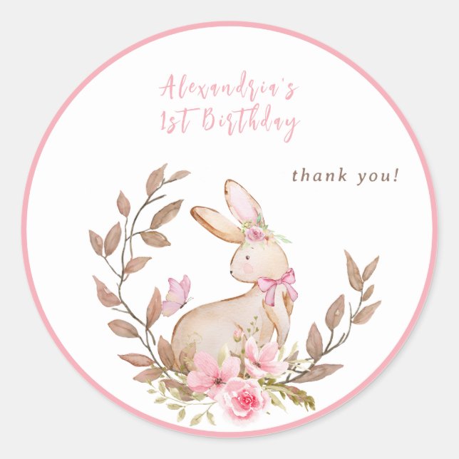 Irgendein Sonnenschein verwandelt ein rosa Mädchen Runder Aufkleber (Vorderseite)