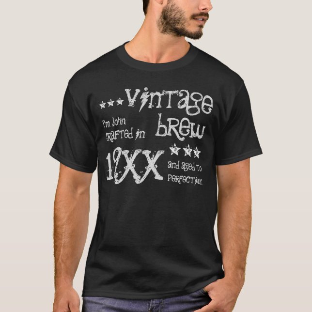 IRGENDEIN Stern JAHR Geburtstag19xx Vintager T-Shirt (Vorderseite)