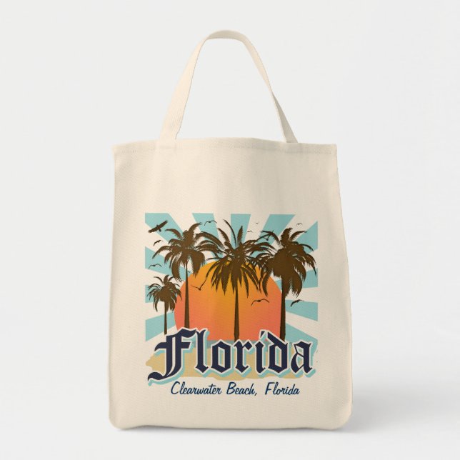 (Irgendeine Stadt) Florida der Sonnenschein-Staat Tragetasche (Vorne)
