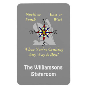 Irgendeine Weise kreuzende Stateroom Magnet