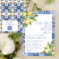 Irgendetwas Blue Lemon marokkanisches QR-Brautpart