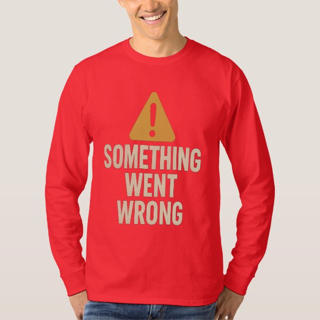 Irgendetwas stimmt - Minimalistischer Fehler bei G T-Shirt (Vorderseite)