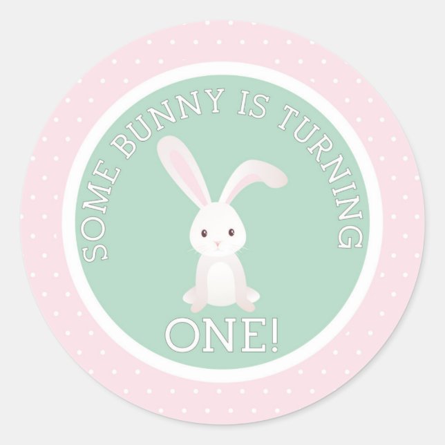 Irgendjemand Bunny macht einen! Runder Aufkleber (Vorderseite)
