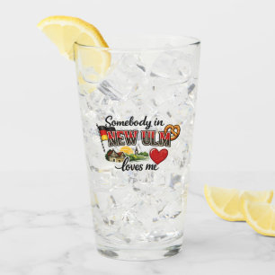 Irgendjemand in New Ulm liebt mich Deutsches Erb Glas