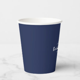 Irgendwas blaues Navy-blaues Brautparty Pappbecher