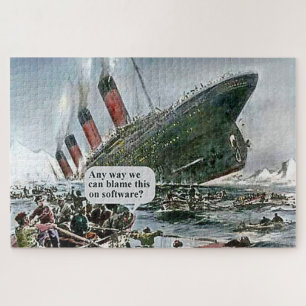 Irgendwie können wir das auf Software beschuldigen