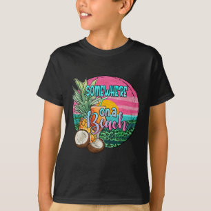 Irgendwo am Strand Ananas Funny Beach Sommer T-Shirt
