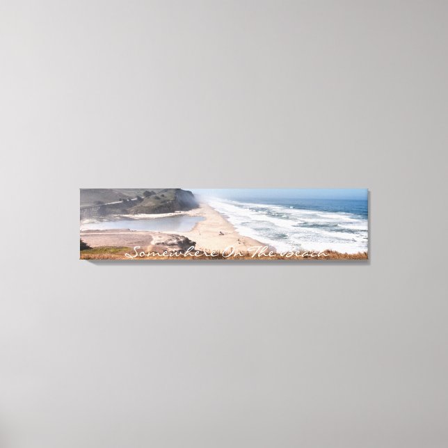 Irgendwo am Strand versteckte Leinwand Art (Vorderseite)