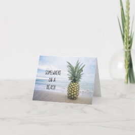 Irgendwo auf einer Ananas-Karte Karte