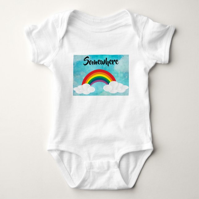 Irgendwo Baby Bodysuit Strampler (Vorderseite)