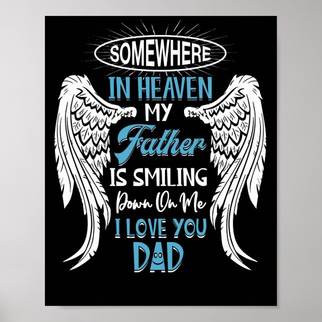 Irgendwo im Himmel lächelt mein Vater herunter Poster (Vorne)