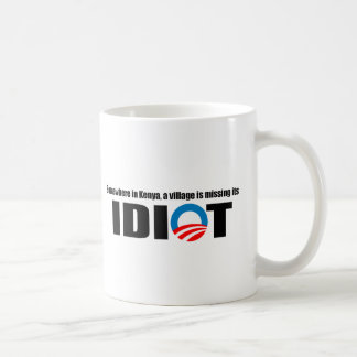 Irgendwo in Kenia ist ein Dorf sein Idiot vermisst Kaffeetasse