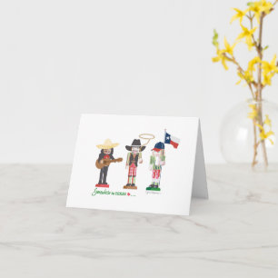 Irgendwo in Texas Nutcrackers, Weihnachten, Urlaub Karte