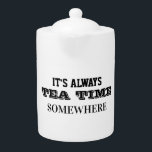 Irgendwo ist immer Tea Time<br><div class="desc">Es ist immer irgendwo auf der Welt Teezeit, also Teeliebhaber, gehen voran und steilen eine Tasse köstlichen Tee.</div>