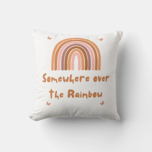 Irgendwo über dem Rainbow Throw Kissen