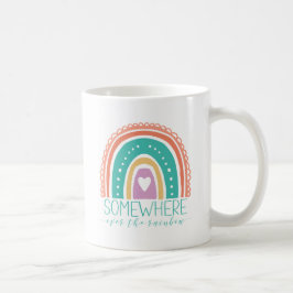 Irgendwo über dem Regenbogen Moderne Chic-Farben Kaffeetasse