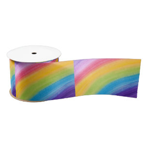 irgendwo über dem Regenbogenband Satinband