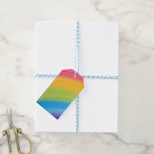 irgendwo über den Regenbogengeschenkumbauten Geschenkanhänger