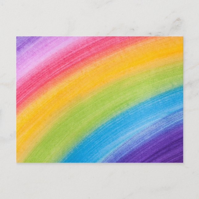irgendwo über der Ansichtskarte des Regenbogens Postkarte (Vorderseite)