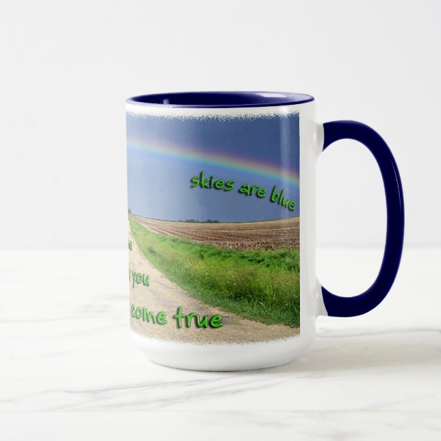 Irgendwo über der Rainbow-Tasse Tasse (Rechts)